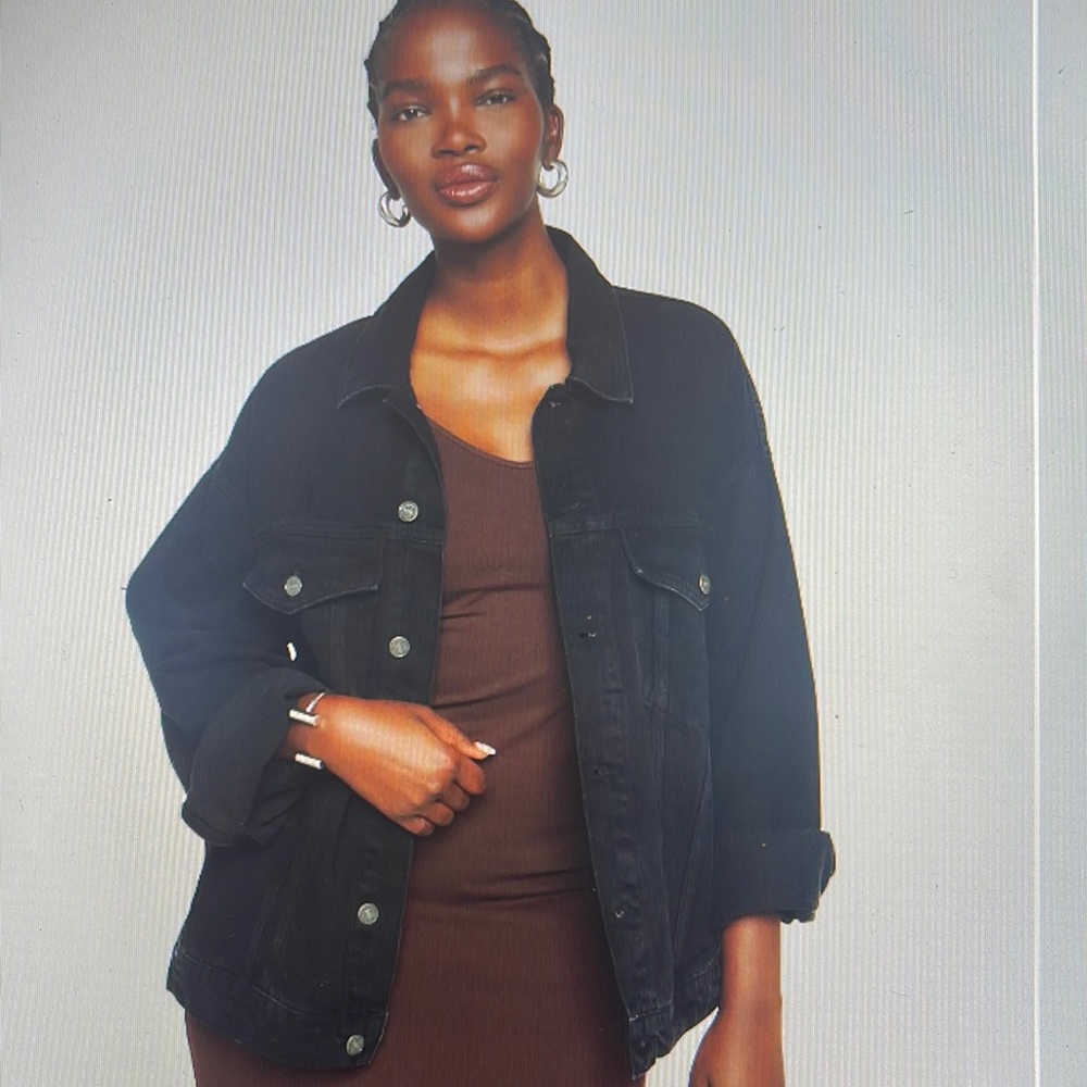 Reformation Simone Oversized Denim Jacket, size Small